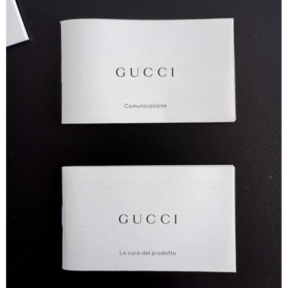 Original GUCCI booklets "La cura del prodotto" & "Comunicazione" Lot / Sets